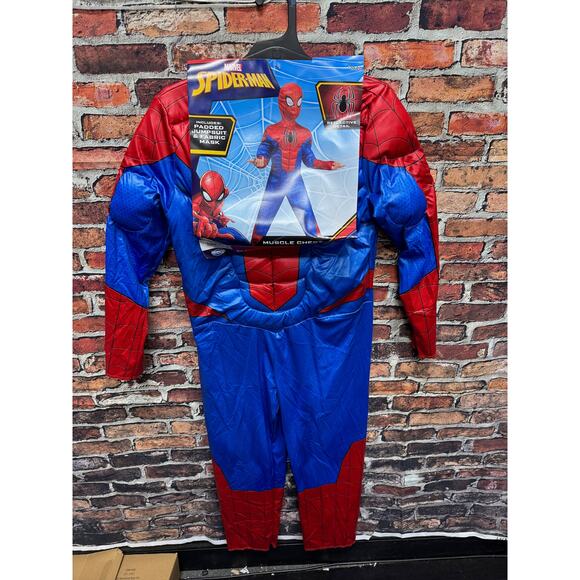 NWT Kids Marvel Spiderman Muscle Chest Costume - Large (10/12) - Picture 1 of 2